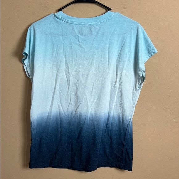 Disney Parks Size Small Blue Ombre Everest Summit Roller Coaster T-Shirt - Picture 4 of 4